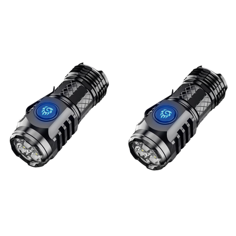 Laser Titanium Tactical FlashLight [THE MOST POWERFUL IN THE WORLD]