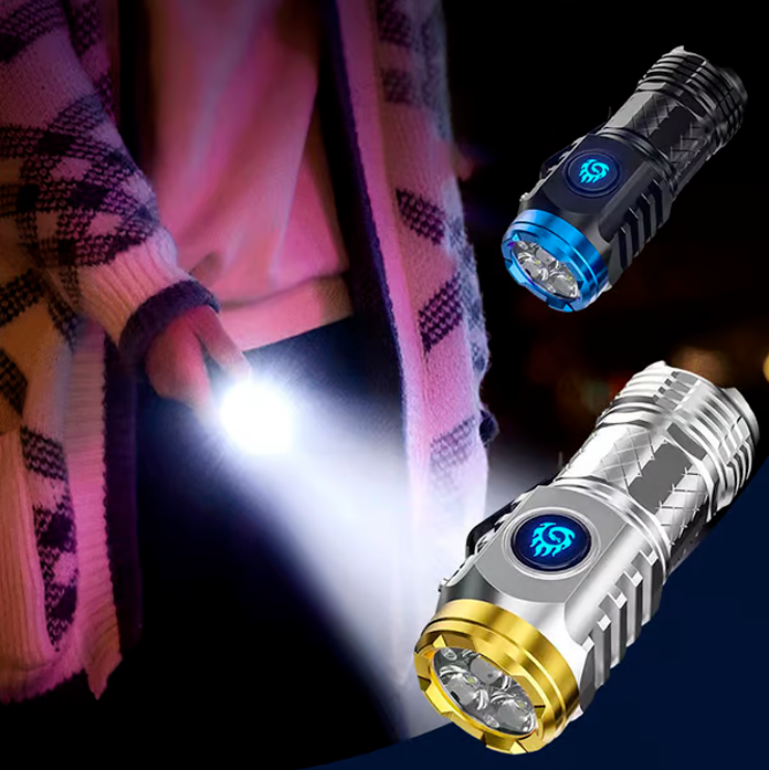 Laser Titanium Tactical FlashLight [THE MOST POWERFUL IN THE WORLD]